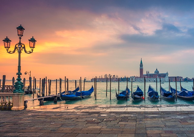Venice Italy gondolas
