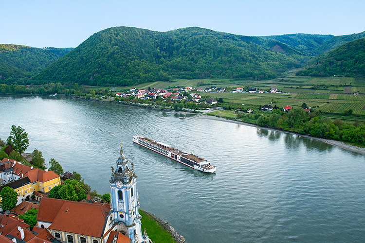 Danube River in Dürnstein Austria